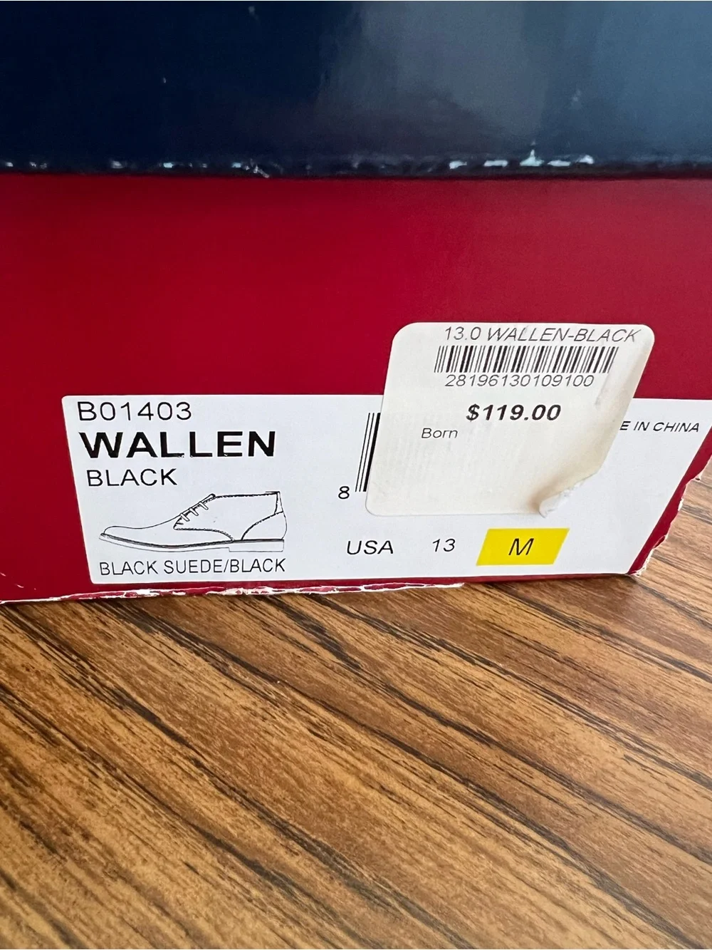 BUKS by Walk-Over Wallen Black Suede Chukka Boots Men’s 13M – Never Worn